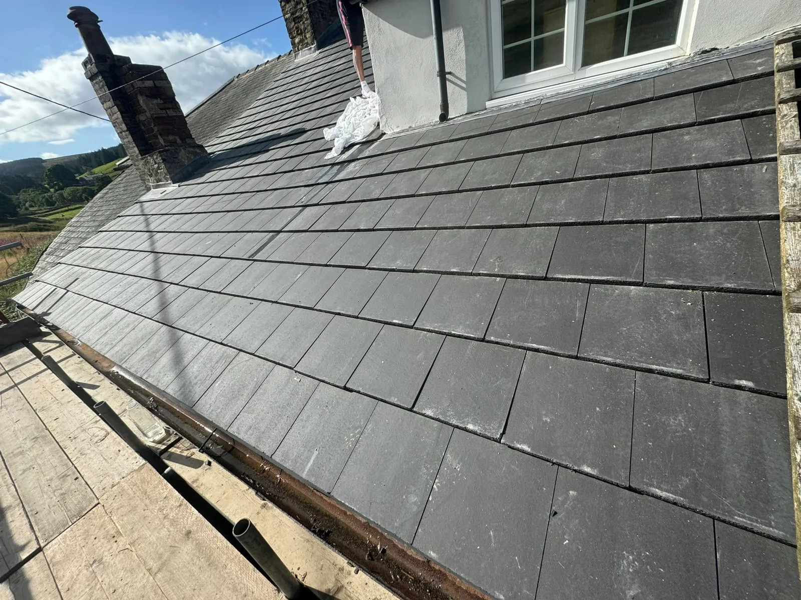 Step 4: slate roofing work completed by Forthcoming Group
